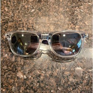 Converse Clear Frame Sunglasses with Dark Lenses